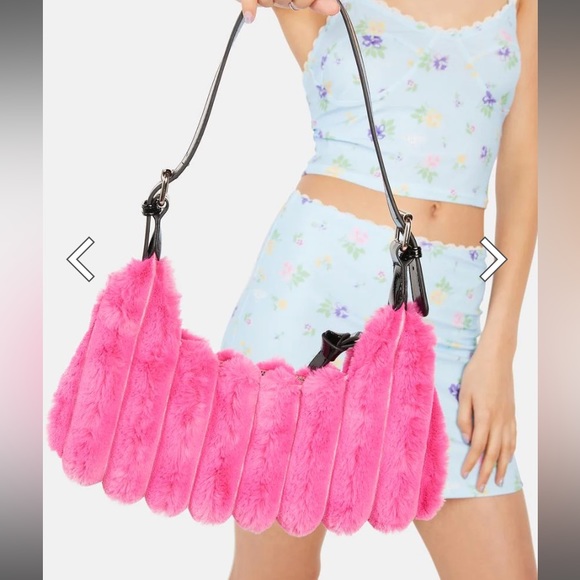 Cire Pink Fluff Shoulder Bag - Picture 2 of 2
